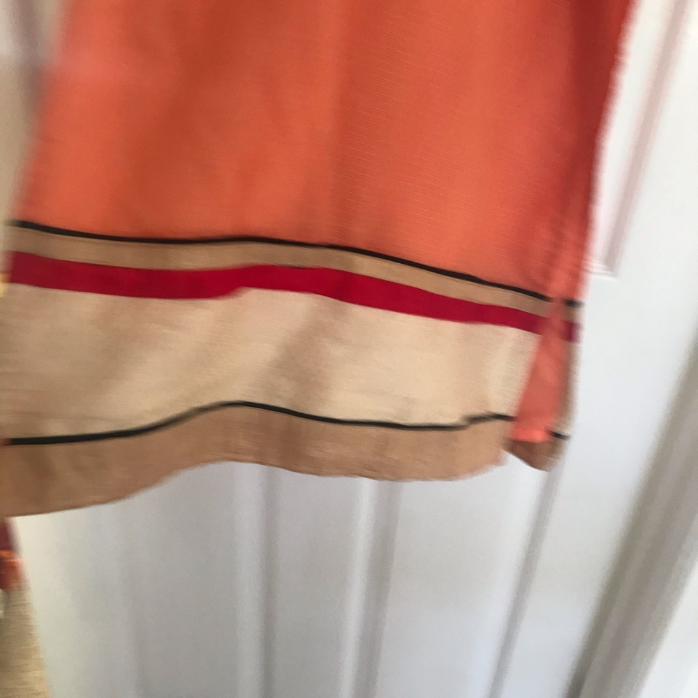 Peach Kurta With Work And Border Designed - image 3